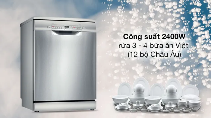 Máy rửa chén độc lập Bosch SMS2ITI12E - Công suất - Độ ồn