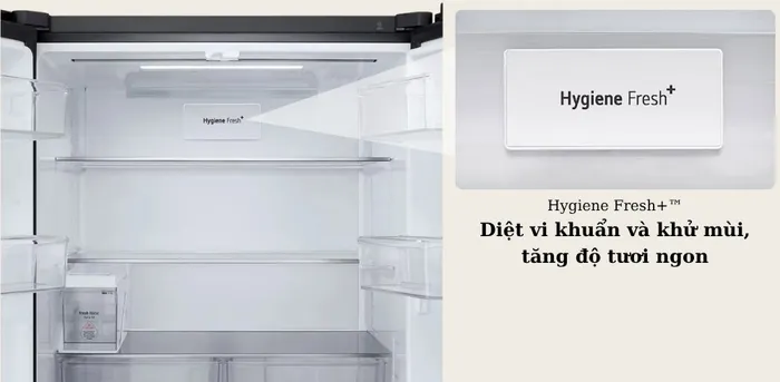 Công nghệ Hygiene Fresh+ trên tủ lạnh LG LFD58BLMAI