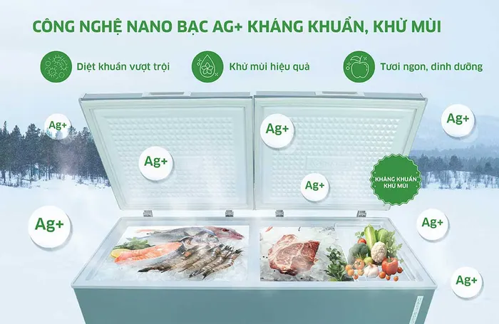 Tủ Đông Kangaroo Inverter 375 Lít KGFZC375IG1 kháng khuẩn vượt trội