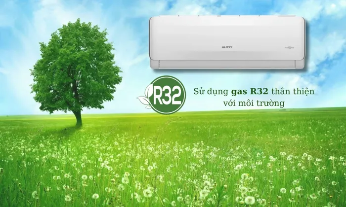 Máy lạnh AUFIT AFW12FHA4DI-3VN sử dụng gas R32 thân thiện với môi trường