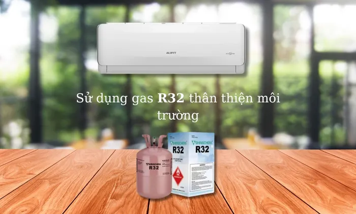 Máy Lạnh AUFIT AFW09FHA4DI-3VN sử dụng gas R32 thân thiện môi trường