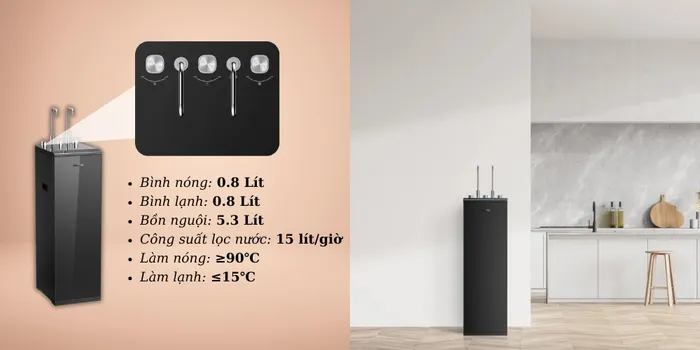 Philips ADD8912/74 tích hợp nước nóng lạnh nguội