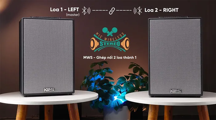 Công nghệ Mic Wireless Stereo (MWS) loa ACNOS SONCAMEDIA ePOP 100