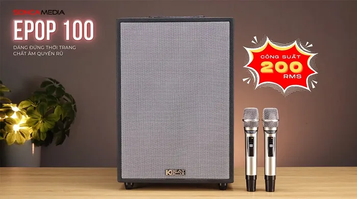 Loa Karaoke di động xách tay ACNOS SONCAMEDIA ePOP 100