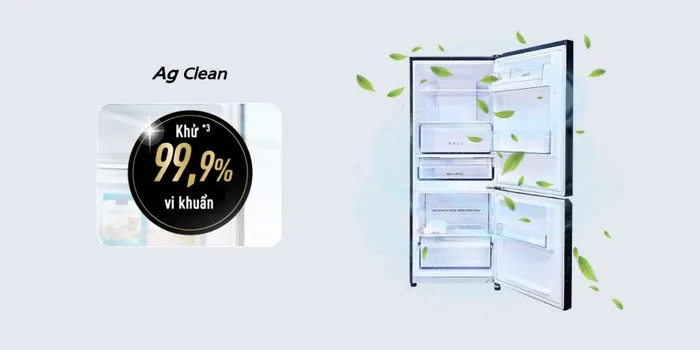 Bộ lọc Ag với ion bạc kháng khuẩn trên Tủ Lạnh Panasonic NR-SP275CPAV