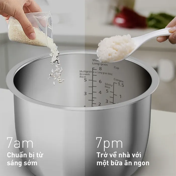 Chức năng hẹn giờ phù hợp với người có lịch trình bận rộn