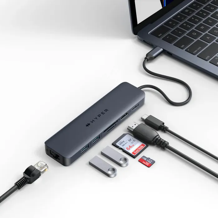 Kết nối Internet dữ liệu cùng Cổng Chuyển Hyperdrive Next 7-In-1 Port Usb-C