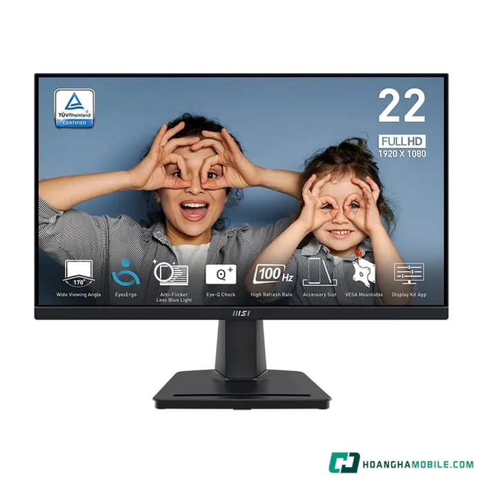 Màn hình MSI PRO MP225V là một trong những sản phẩm tiêu biểu của MSI, được thiết kế để tối ưu hóa trải nghiệm sử dụng