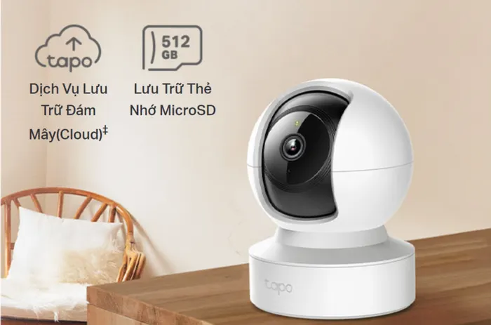 Lưu trữ điện toán đám mây Tapo, thẻ microSD, dung lượng 512GB.