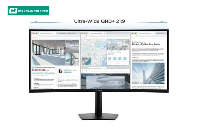 Thiết kế tỉ lệ màn hình 21:9.