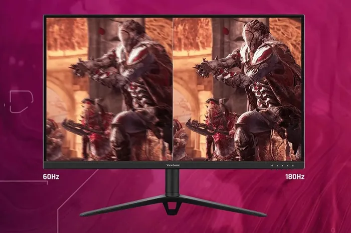 Sự khác biệt với tần số quét 180Hz.