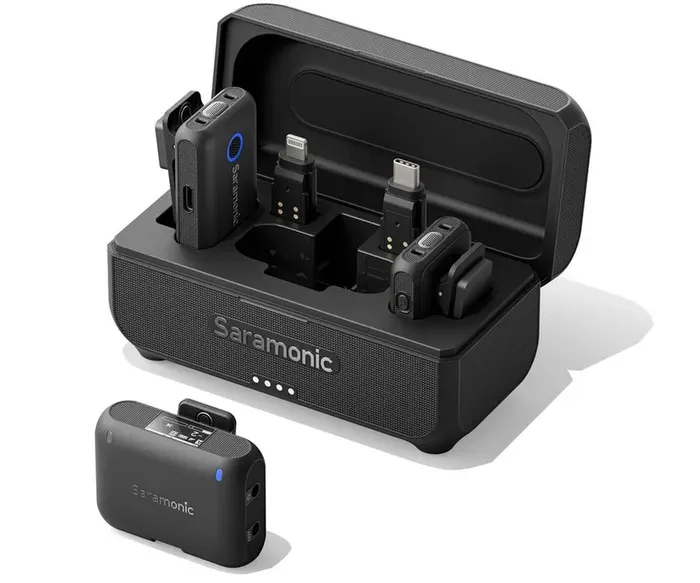 Bên trong bộ sản phẩm mic thu âm SARAMONIC BLINK500B2+