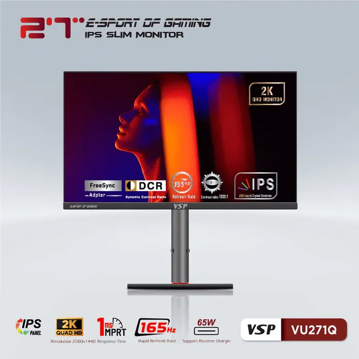 Màn hình gaming VSP VU271Q là một trong những dòng sản phẩm tiên tiến thuộc thương hiệu VSP