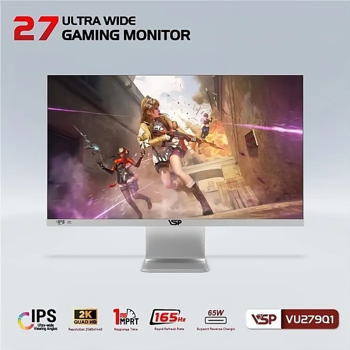 Tính năng FPS/RTS Gaming Mode Switch tối ưu hóa trải nghiệm chơi game cho màn hình VSP VU279Q1