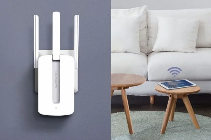Màu trắng với 3 ăng ten ngoài nhưng vẫn rất gọn gàng với kích thước chỉ là 101x75.8x75.8mm.