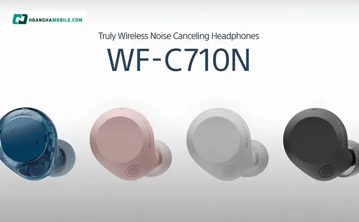 Thiết kế nhỏ gọn, tối ưu cho sự thoải mái dài lâu của tai nghe chống ồn không dây Sony WF-C710N