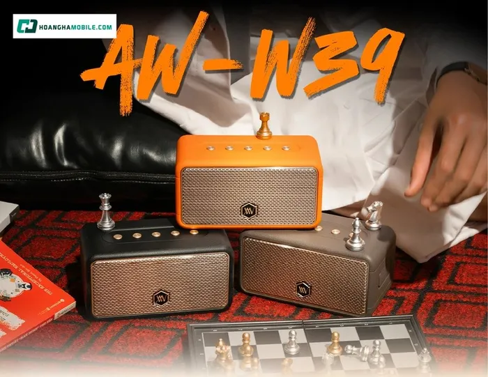 Thiết kế loa Bluetooth Alpha Works AW-W39 chắc chắn, mang phong cách hiện đại
