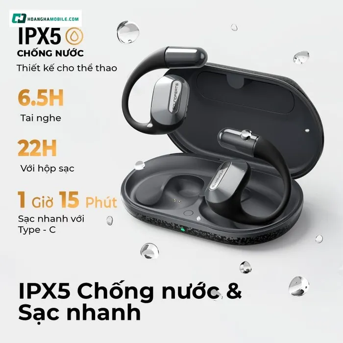 Thời lượng pin ấn tượng và sạc nhanh qua Type-C.