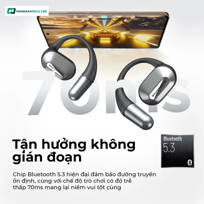 Sở hữu công nghệ Bluetooth 5.3 hiện đại.