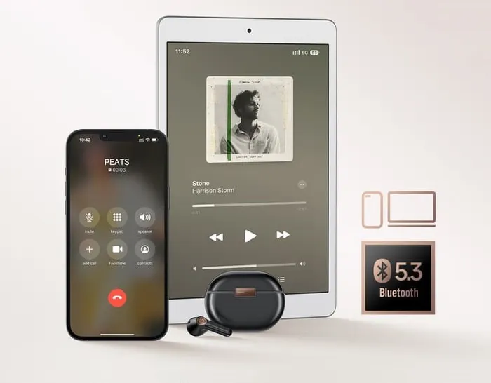 Bluetooth 5.3 và khả năng kết nối 2 thiết bị.