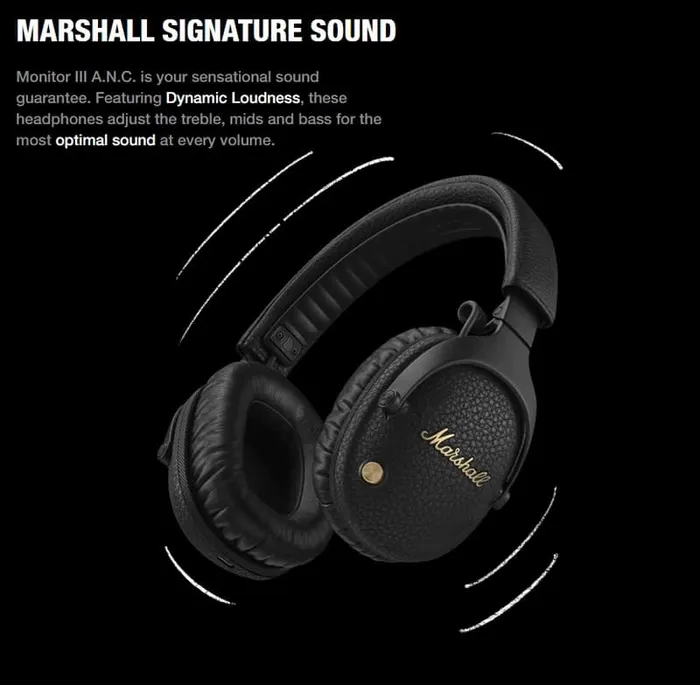 Adaptive Loudness là một tính năng giúp tai nghe không dây Marshall Monitor III A.N.C tự động điều chỉnh âm lượng và âm sắc
