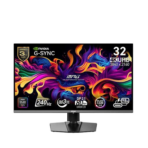 Thiết kế hiện đại, tinh tế của màn hình MSI MPG 322URX QD-OLED