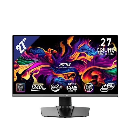 Màn hình MSI MPG 272URX QD-OLED với tấm nền 4K QD-OLED sắc nét