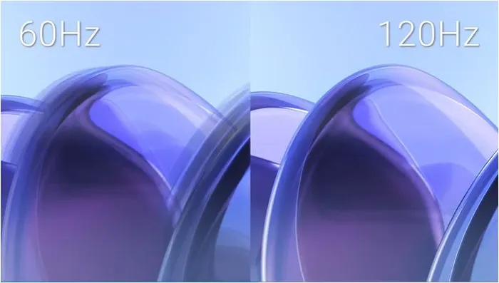 Tốc độ làm mới 120Hz, chuyển động mượt mà