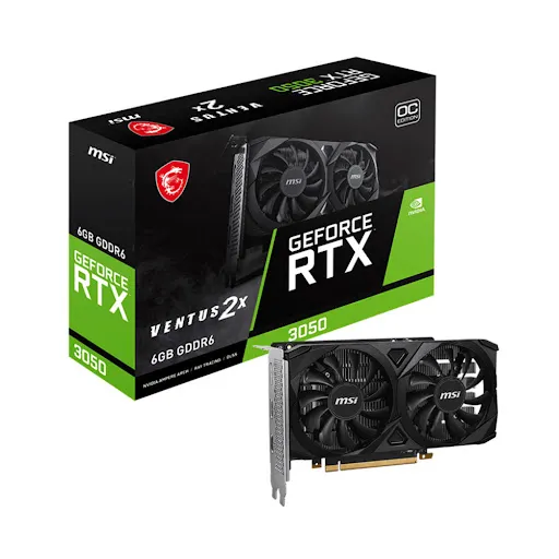 Card màn hình MSI GeForce RTX 3050 6GB GDDR6 cho hiệu năng gaming ổn định
