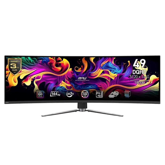 Màn hình cong gaming MSI MPG 491CQP QD-OLED (49Inch/ DQHD (5120x1440)/ 0.03ms/ 144Hz/ 250cd/m2/ OLED) 