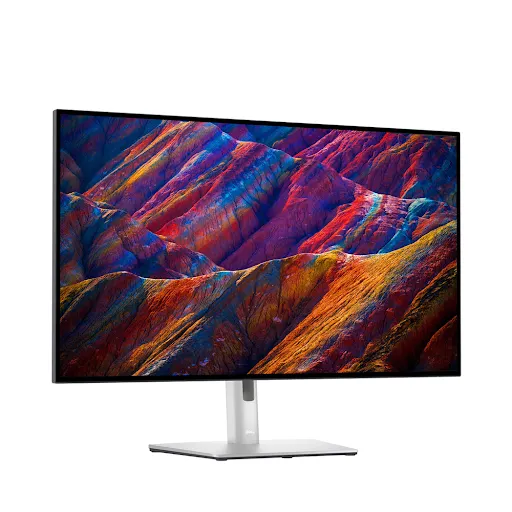 Thiết kế màn hình Dell U3223QE công thái học với khả năng xoay, nghiêng