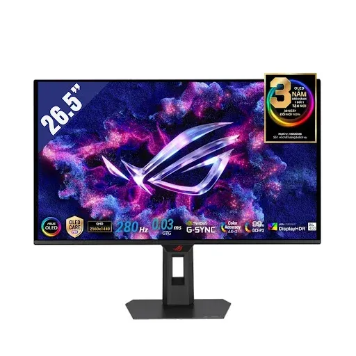 Màn hình Asus ROG Strix OLED XG27ACDMS với tấm nền QD-OLED và tần số quét 280Hz
