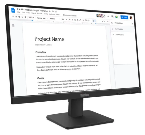 Màn hình Lenovo Think Vision S22-4E 64CBKAR6VN (21.5Inch/ Full HD/ 4ms/ 100HZ/ 250cd/m2/ IPS)