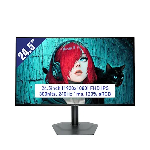 Màn hình GIGABYTE G25F2A với hiệu năng hiển thị 240Hz mượt mà