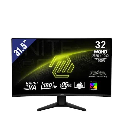Màn hình MSI MAG 32CQ6F hiển thị 2K sắc nét, 180Hz mượt mà
