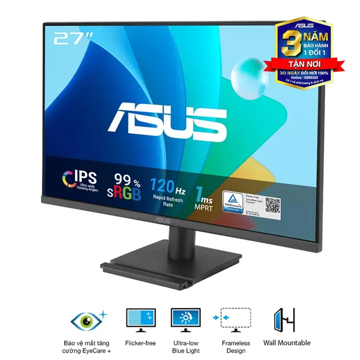 Màn hình Asus VA279HG (27Inch/ Full HD/ 1ms/ 120Hz/ 300cd/m2/ IPS)