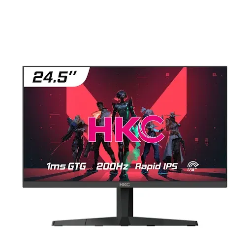 Thiết kế hiện đại của màn hình HKC MG25H29 với chân đế linh hoạt