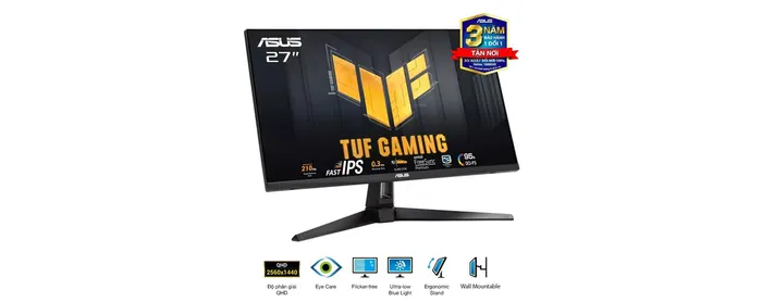 Màn hình Asus TUF Gaming VG27AQ5A (27Inch/ QHD (2560x1440)/ 0,3ms/ 210Hz/ 300cd/m2/ IPS/ Loa) (ID: 59840)