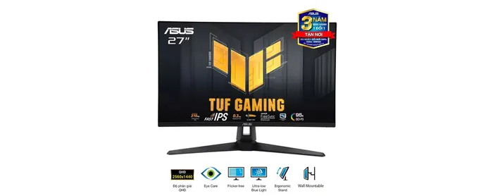 Màn hình Asus TUF Gaming VG27AQ5A (27Inch/ QHD (2560x1440)/ 0,3ms/ 210Hz/ 300cd/m2/ IPS/ Loa) (ID: 59840)