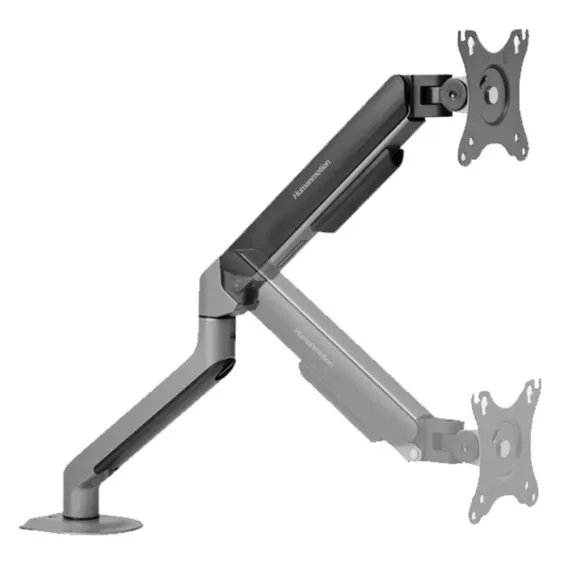 Giá treo màn hình HyperWork Humanmotion T6 Pro 2025-GRY (1 màn hình/ 22inch - 32inch/ Xám đen/ Gắn bàn)