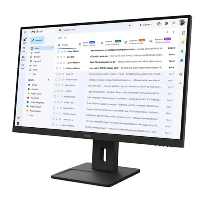 Màn hình Lenovo Think Vision E27-40 64BCMAR4VN (27Inch/ Full HD/ 4ms/ 100HZ/ 300cd/m2/ IPS/ Loa)