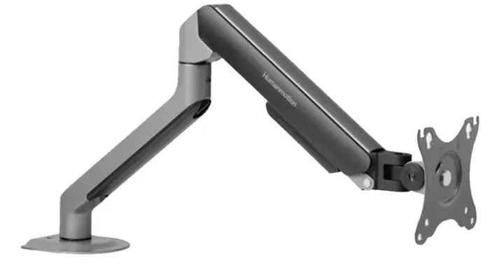 Giá treo màn hình HyperWork Humanmotion T6 Pro 2025-GRY (1 màn hình/ 22inch - 32inch/ Xám đen/ Gắn bàn)