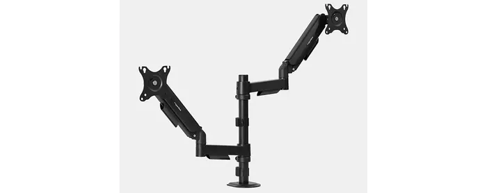 Giá treo màn hình HyperWork P1 Dual 2025 DPA0125 (2 màn hình/ 22inch - 32inch/ Đen/ Gắn bàn) (ID: 60334)