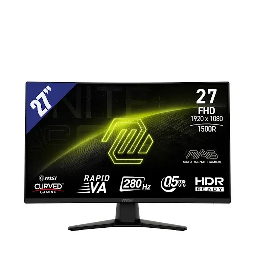 Màn hình MSI MAG 274CXF với tấm nền Rapid VA hiển thị hình ảnh sắc nét, màu sắc sống động