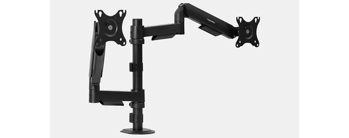 Giá treo màn hình HyperWork P1 Dual 2025 DPA0125 (2 màn hình/ 22inch - 32inch/ Đen/ Gắn bàn) (ID: 60334)