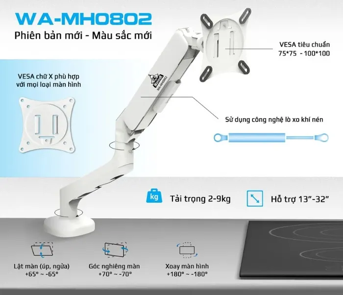 Giá treo màn hình WARRIOR WA-MH0802
