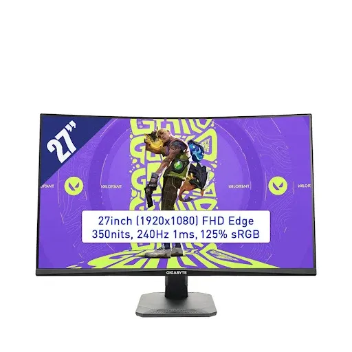 Màn hình cong Gigabyte GS27FC2 mang đến trải nghiệm hình ảnh sống động và mượt mà