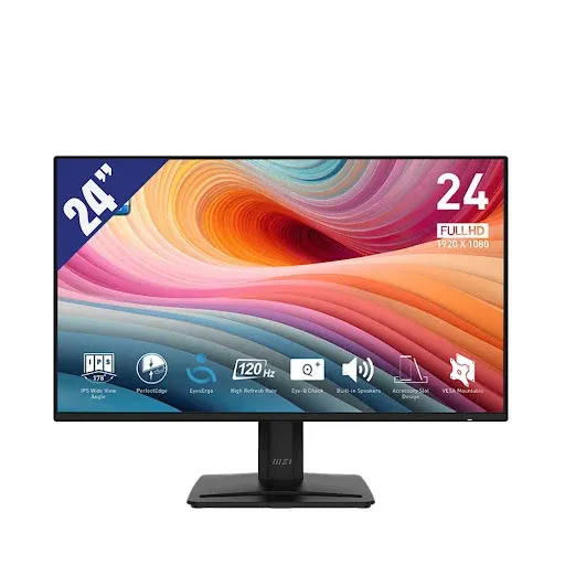 MSI Pro MP242A E2 với tấm nền IPS và độ phân giải Full HD sắc nét