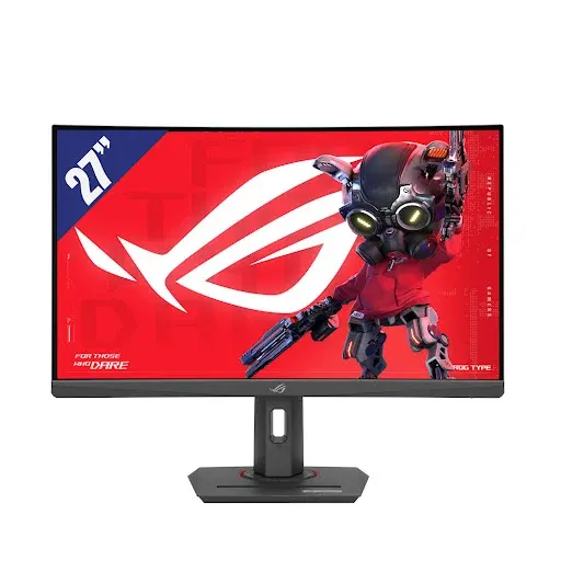 Màn hình Asus ROG Strix XG27WCS hiển thị sắc nét với tấm nền Fast VA QHD