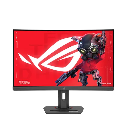 Thiết kế màn hình Asus ROG Strix XG27WCS cong, tối ưu không gian hiển thị